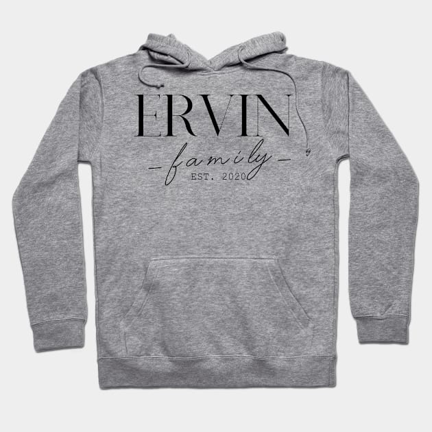 Ervin Family EST. 2020, Surname, Ervin Hoodie by ProvidenciaryArtist